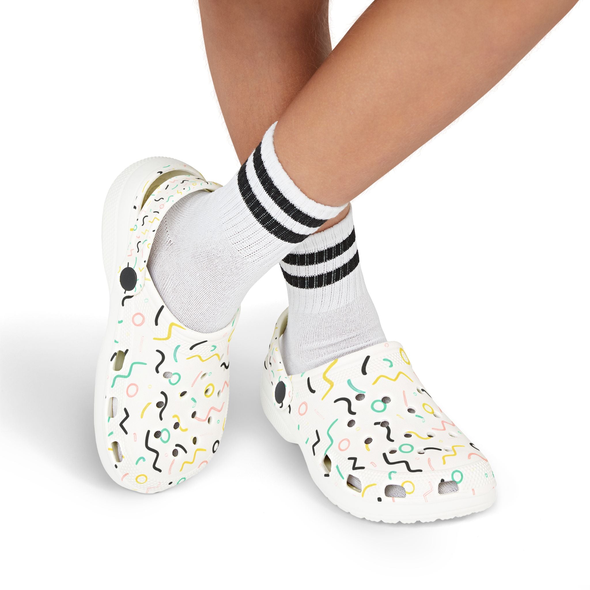Kids Foam Clogs – Pastel Confetti Pattern