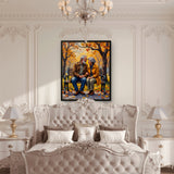 “Growing Old Together” – Framed Fine Art Poster on Thick Matte Paper