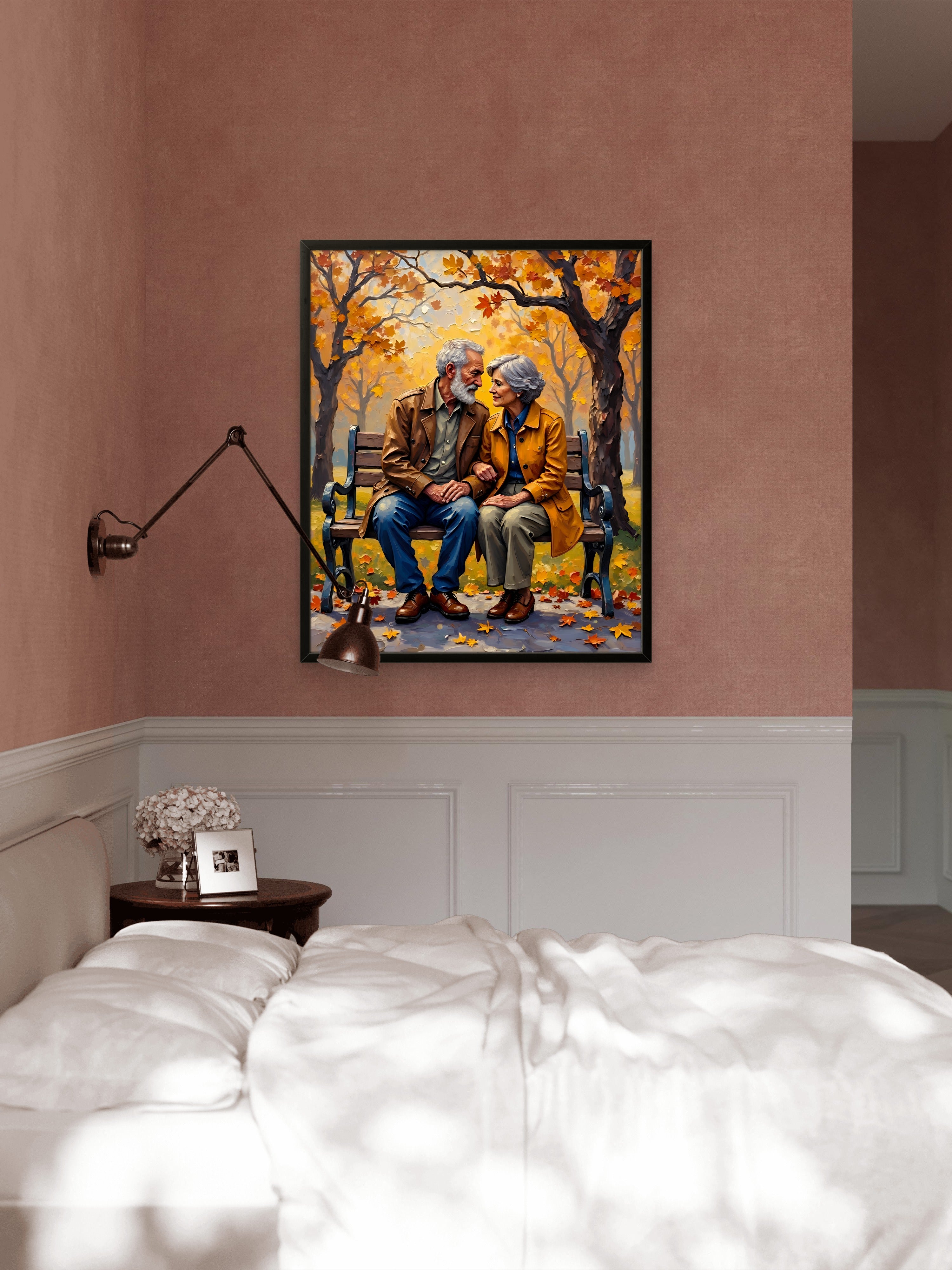 “Growing Old Together” – Framed Fine Art Poster on Thick Matte Paper