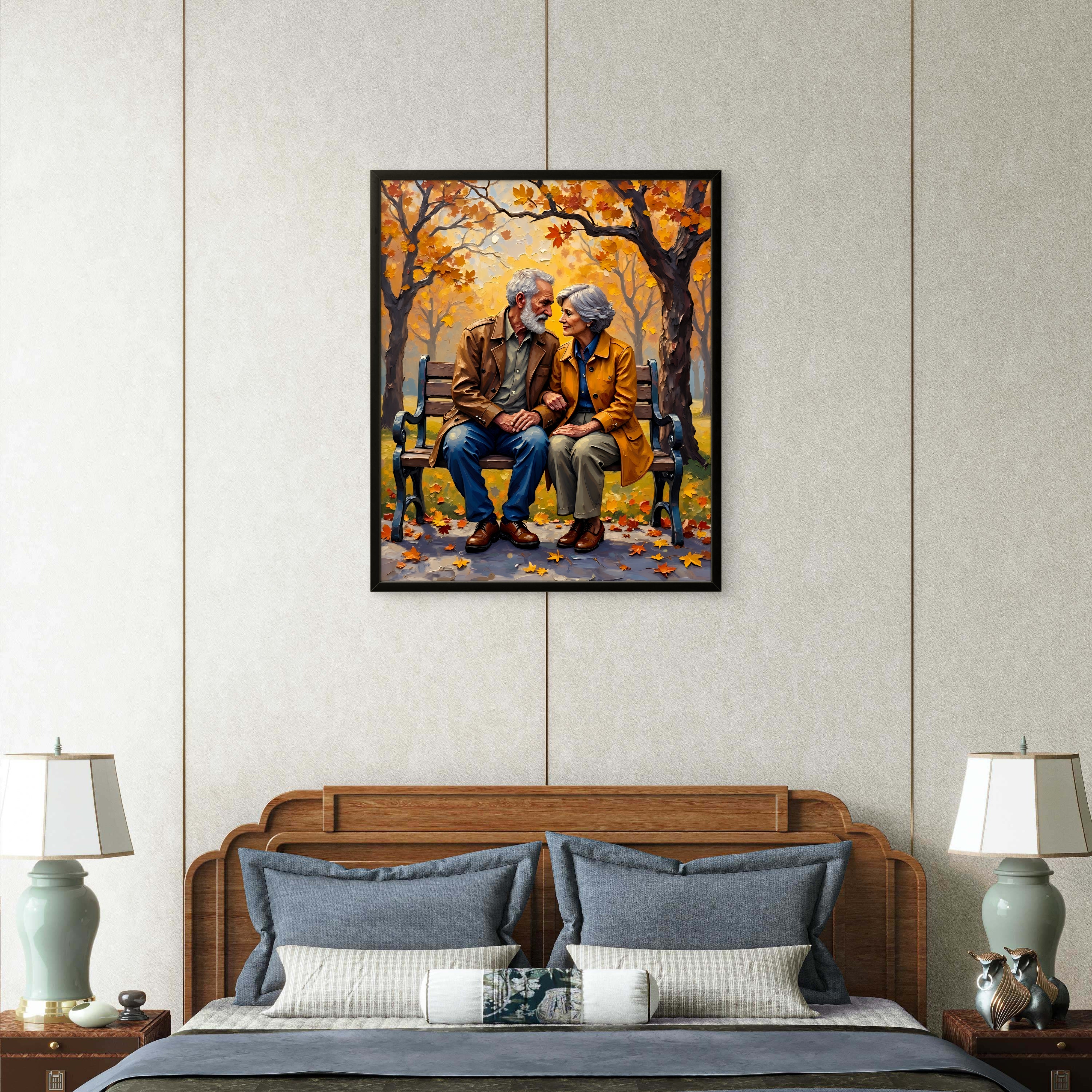 “Growing Old Together” – Framed Fine Art Poster on Thick Matte Paper