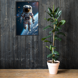 Astronaut Floating in Space – Cosmic Explorer Wall Art | NASA-Inspired Framed Poster for Sci-Fi & Space Lovers - Artifyanni