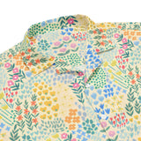 Colorful floral patterned shirt on a white background