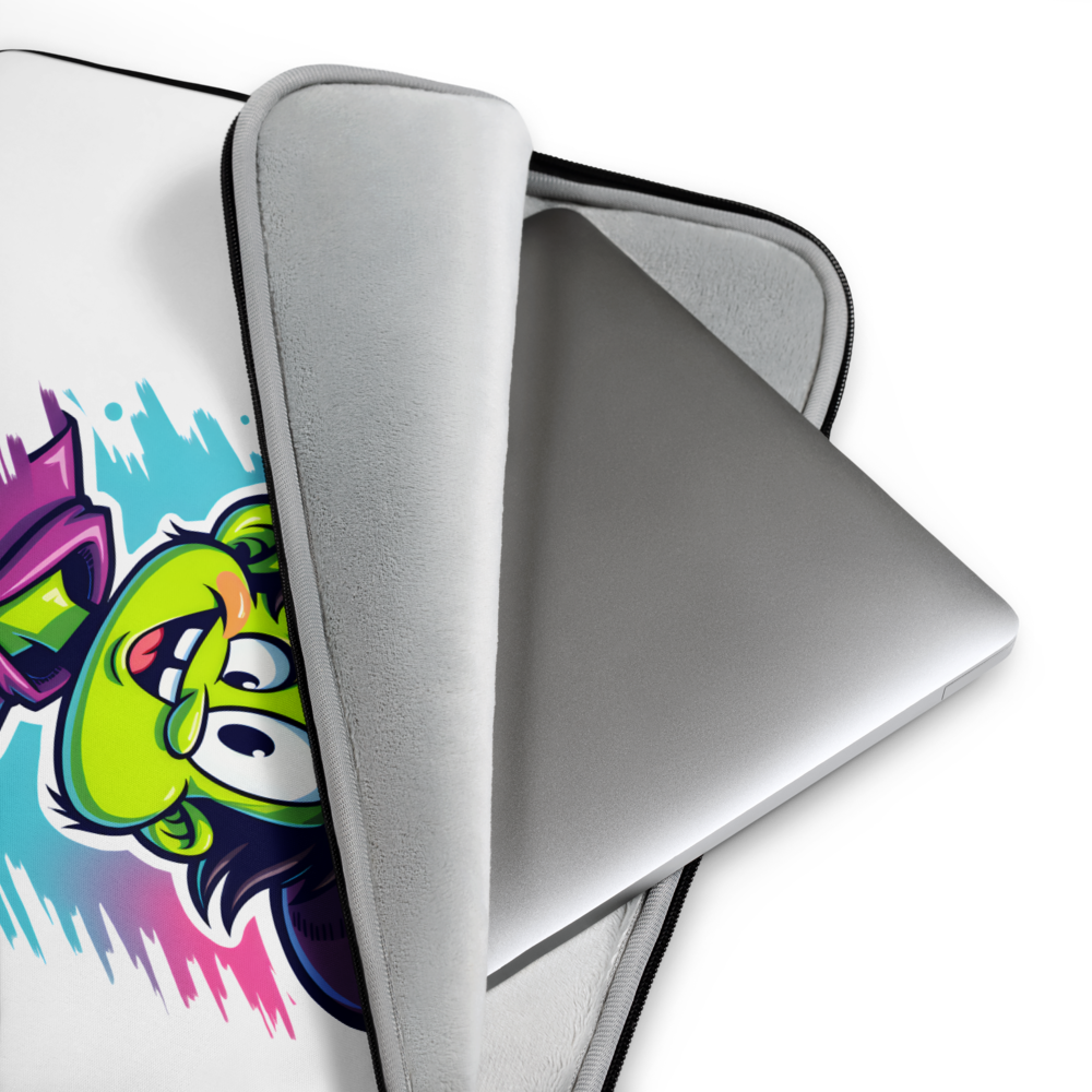 Colorful Cartoon Character Laptop Sleeve – Fun Pop Art Design