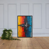Eclipse of Emotions – Vibrant Modern Abstract Painting Print | Color Fusion Wall Art for Stylish Interiors - Artifyanni