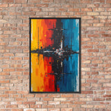 Eclipse of Emotions – Vibrant Modern Abstract Painting Print | Color Fusion Wall Art for Stylish Interiors - Artifyanni