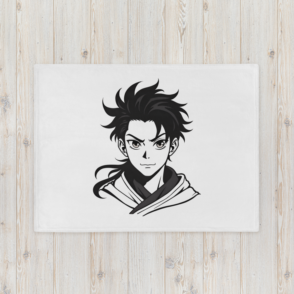 Minimal Warrior – Artistic Throw Blanket