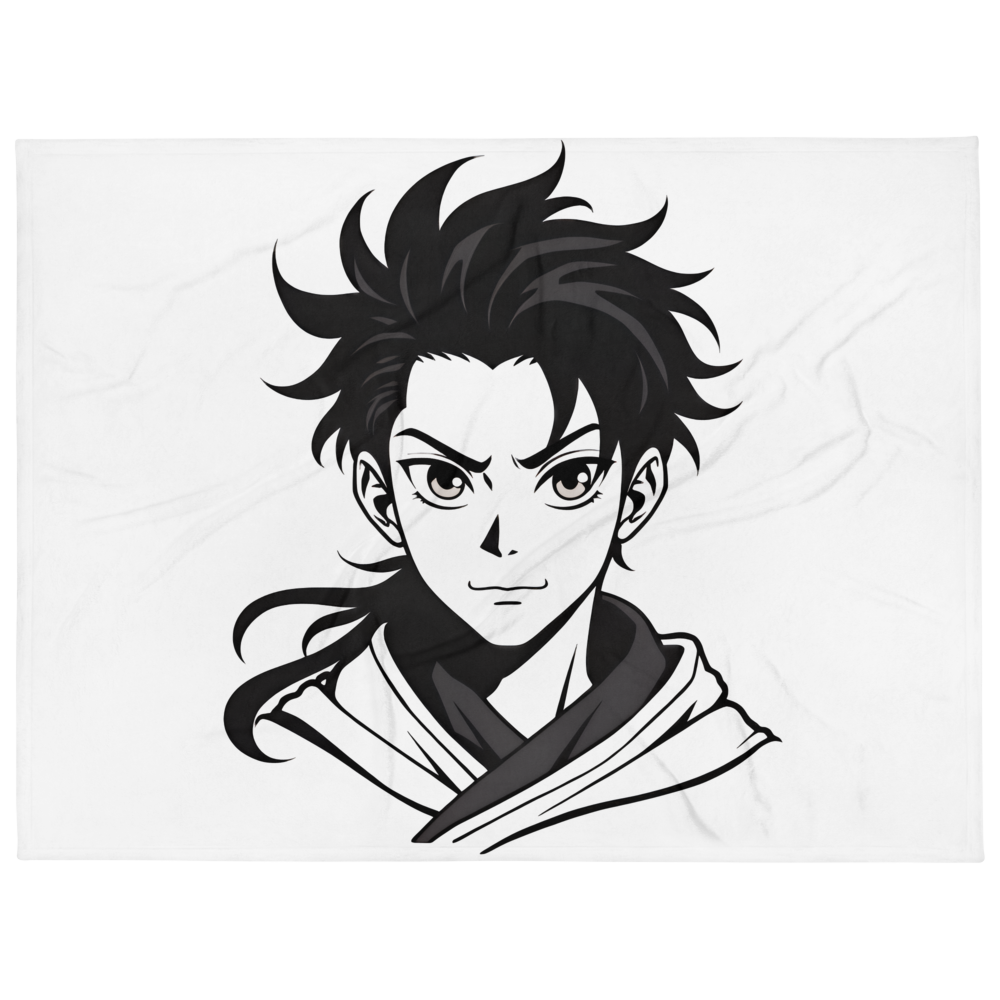 Minimal Warrior – Artistic Throw Blanket