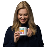 Cute Panda “Good Vibes Only” White Glossy Coffee Mug – Positive Mood Ceramic Mug