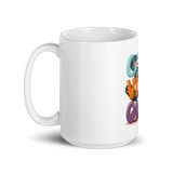 Cute Panda “Good Vibes Only” White Glossy Coffee Mug – Positive Mood Ceramic Mug