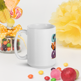 Cute Panda “Good Vibes Only” White Glossy Coffee Mug – Positive Mood Ceramic Mug