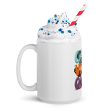 Cute Panda “Good Vibes Only” White Glossy Coffee Mug – Positive Mood Ceramic Mug