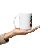 Cute Panda “Good Vibes Only” White Glossy Coffee Mug – Positive Mood Ceramic Mug