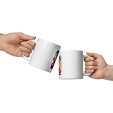 Cute Panda “Good Vibes Only” White Glossy Coffee Mug – Positive Mood Ceramic Mug