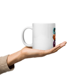 Cute Panda “Good Vibes Only” White Glossy Coffee Mug – Positive Mood Ceramic Mug