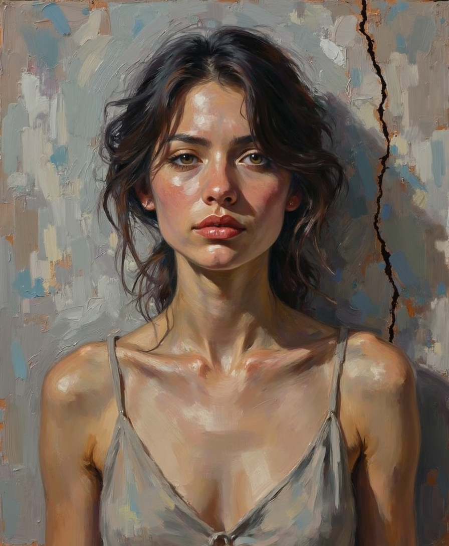 The Weight of Silence: Exploring Quiet Strength Through Modern Portrait Art