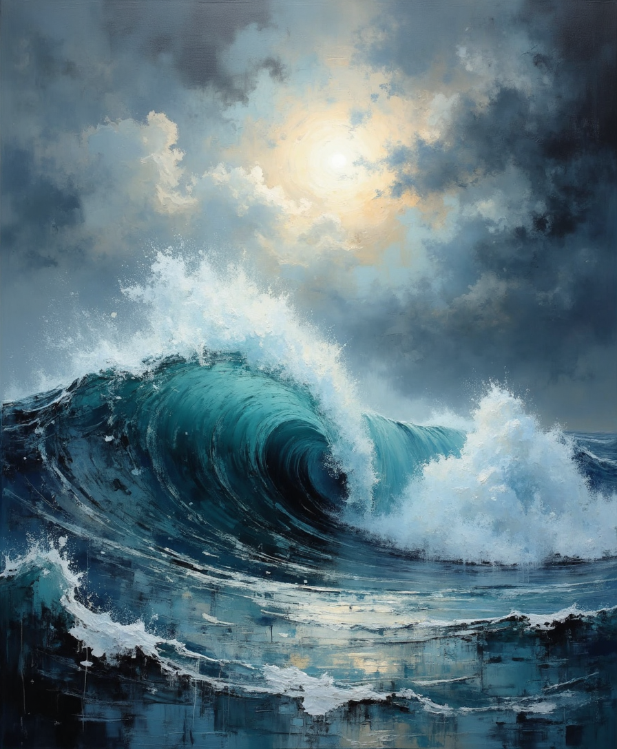 Unshaken: The Symbolism of Ocean Storm Art and Inner Resilience