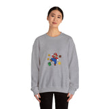 Retro Racing Flames Crewneck Sweatshirt | vintage car illustration, cartoon dragster