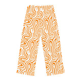 Orange Swirl Lounge Pajama Pants — Women's Comfortable All-Over Print Sleepwear