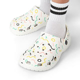 Kids Foam Clogs – Pastel Confetti Pattern