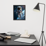 Astronaut Floating in Space – Cosmic Explorer Wall Art | NASA-Inspired Framed Poster for Sci-Fi & Space Lovers - Artifyanni