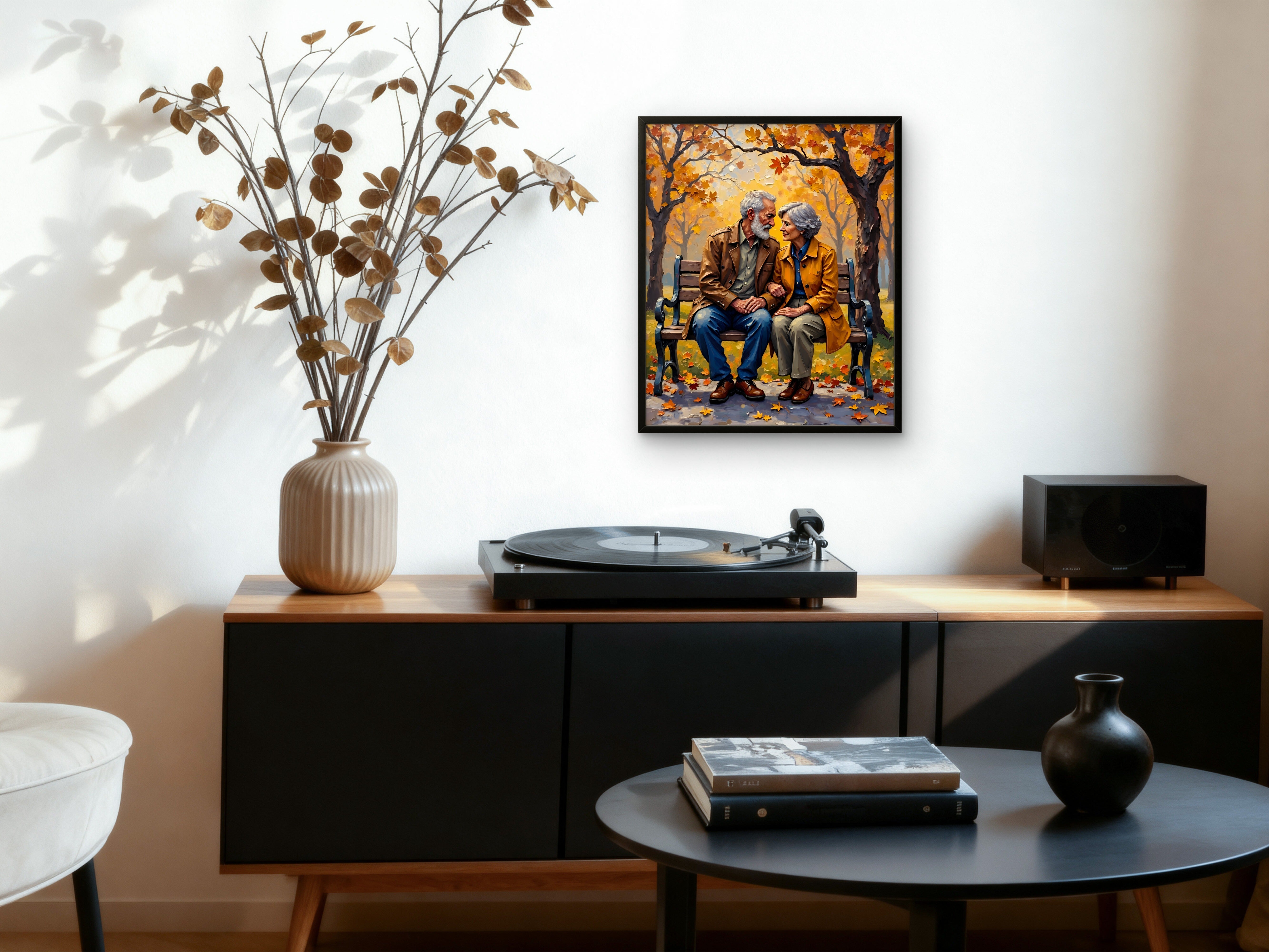 “Growing Old Together” – Framed Fine Art Poster on Thick Matte Paper