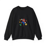Retro Racing Flames Crewneck Sweatshirt | vintage car illustration, cartoon dragster