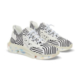 Zebra Wave Mesh Sneakers — Men’s Lightweight Athletic Shoes