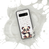 Phone case with a panda design on a white background