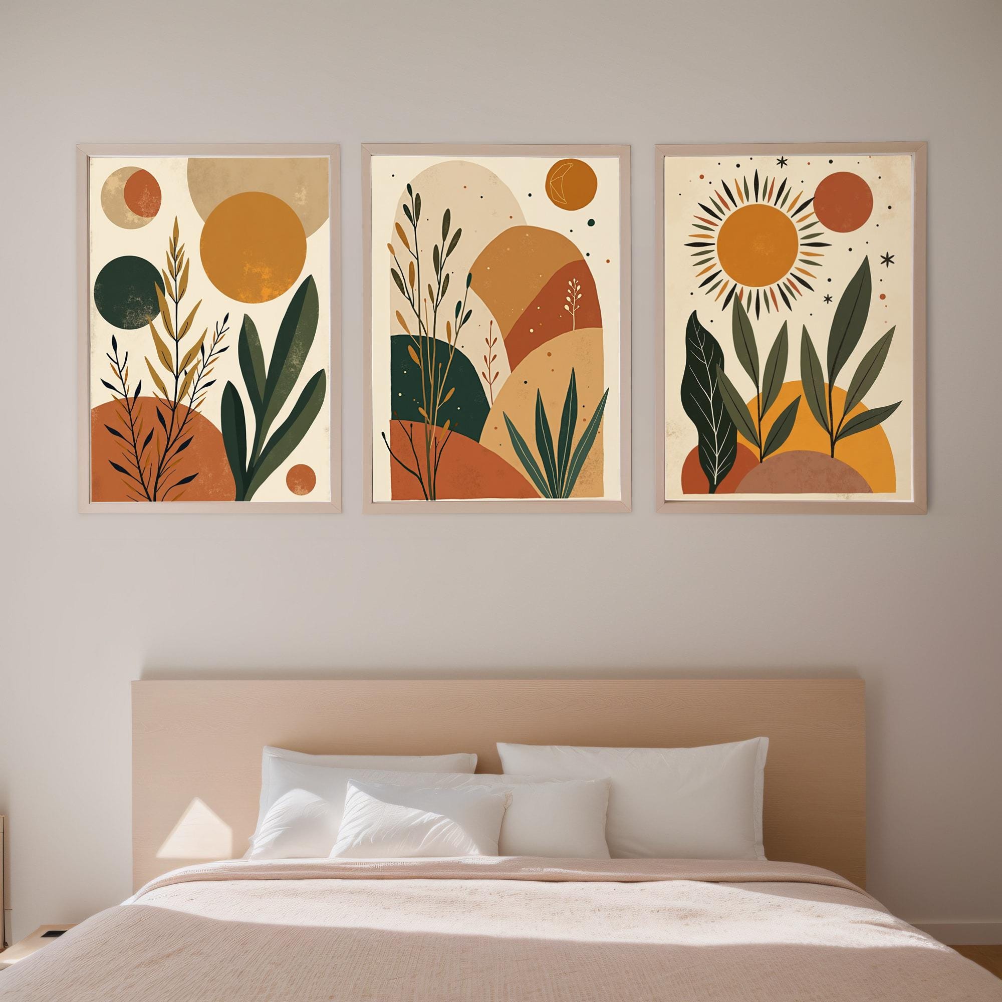 Boho Terracotta Print Set: Minimalist Neutral Wall Art (Digital Download)