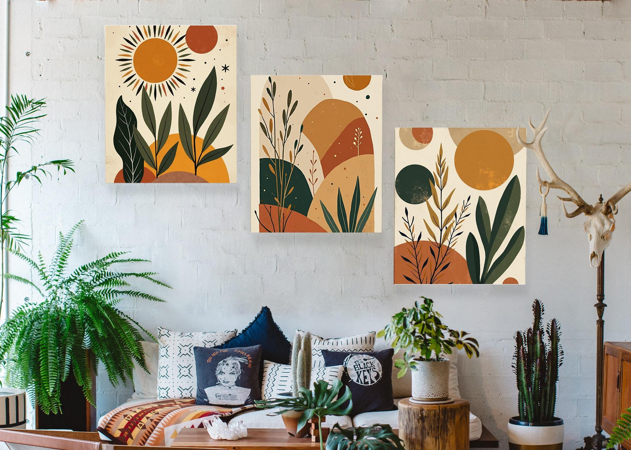 Boho Terracotta Print Set: Minimalist Neutral Wall Art (Digital Download)