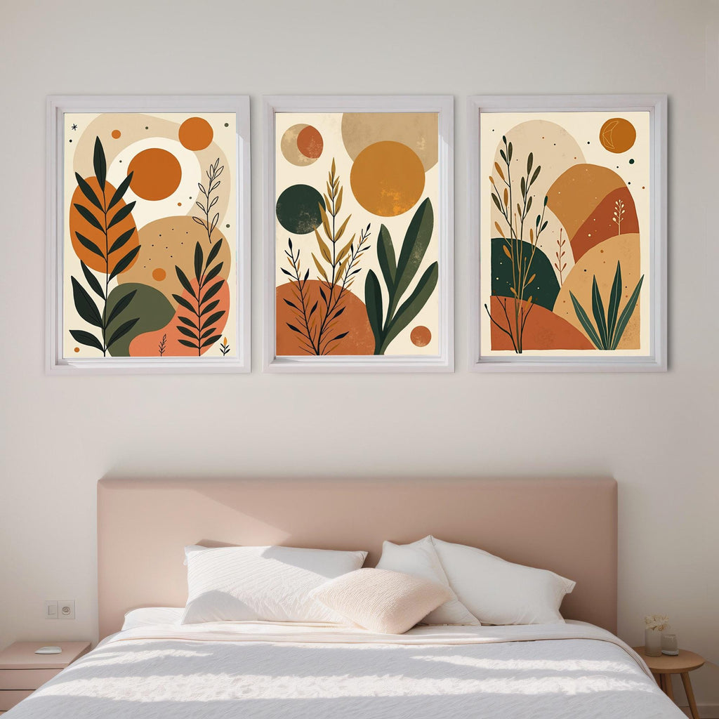 Boho Terracotta Print Set: Minimalist Neutral Wall Art (Digital Download)
