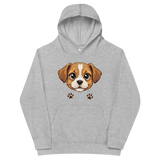 Cute Puppy Graphic Kids Fleece Hoodie – Soft, Cozy & Durable