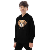 Cute Puppy Graphic Kids Fleece Hoodie – Soft, Cozy & Durable