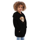 Cute Puppy Graphic Kids Fleece Hoodie – Soft, Cozy & Durable