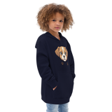 Cute Puppy Graphic Kids Fleece Hoodie – Soft, Cozy & Durable