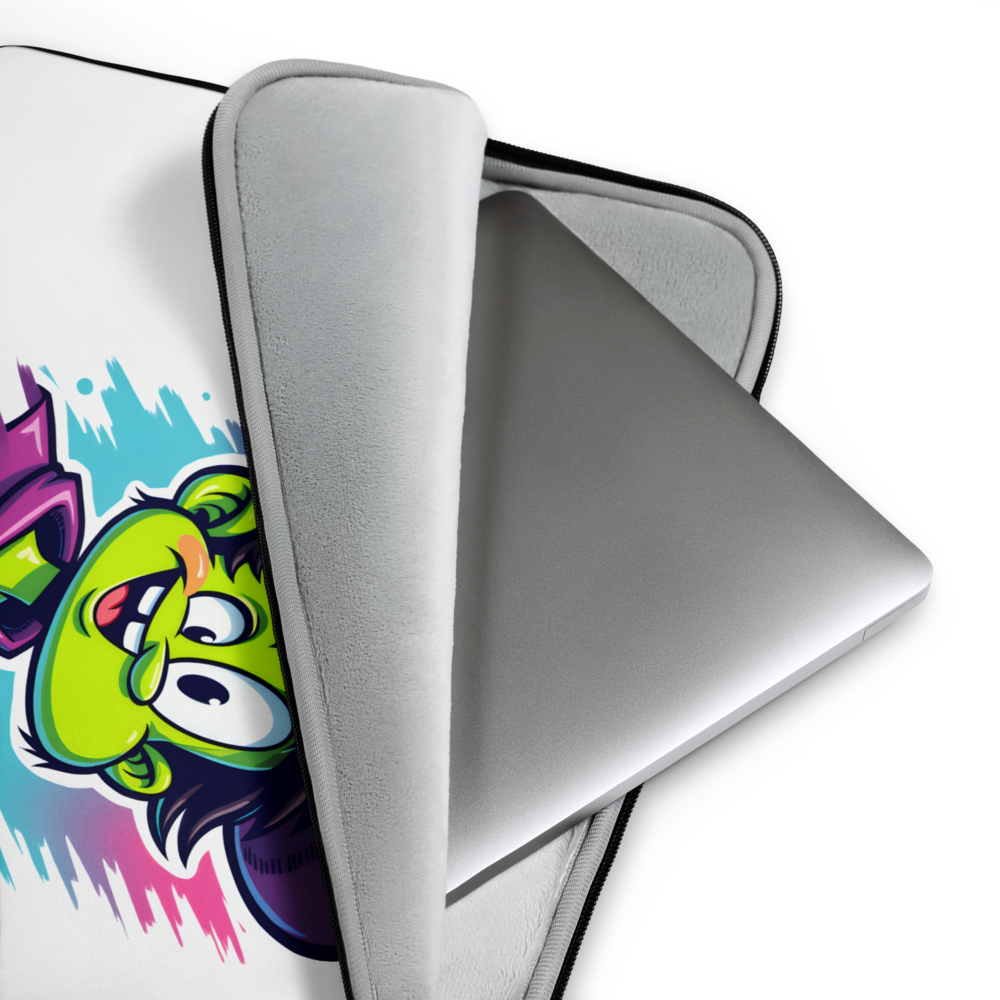 Colorful Cartoon Character Laptop Sleeve – Fun Pop Art Design