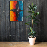 Eclipse of Emotions – Vibrant Modern Abstract Painting Print | Color Fusion Wall Art for Stylish Interiors - Artifyanni