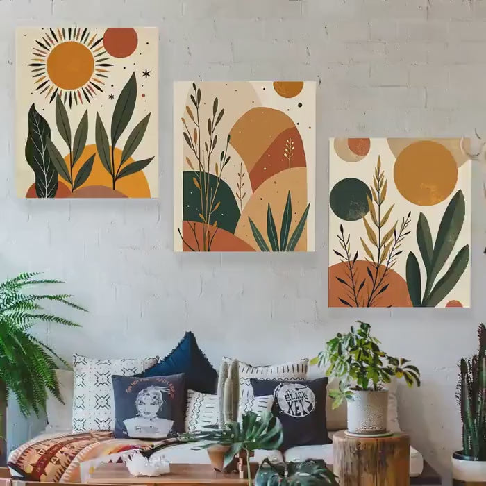 Boho Terracotta Print Set: Minimalist Neutral Wall Art (Digital Download)