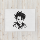 Minimal Warrior – Artistic Throw Blanket