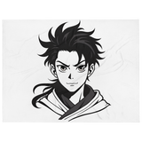 Minimal Warrior – Artistic Throw Blanket