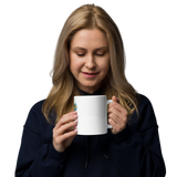 Cute Panda “Good Vibes Only” White Glossy Coffee Mug – Positive Mood Ceramic Mug